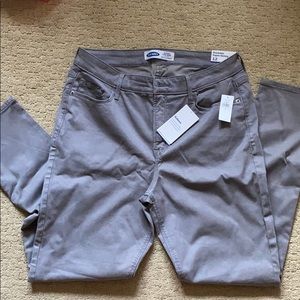 Old navy rockstar skinny high rise sateen jeans